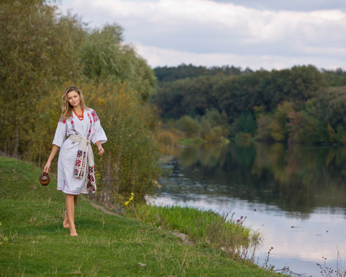 Nude girl Slavic women in San Tome