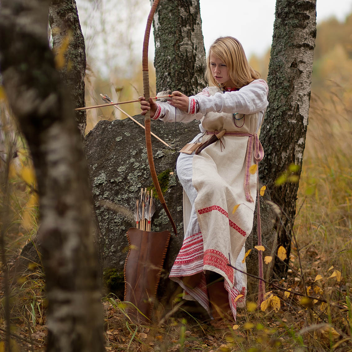 Sexy photo Girls in Slavic costumes in San Tome